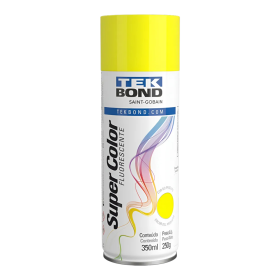 Tinta Spray Uso Geral Fluorescente Amarelo 350ml Tekbond