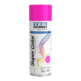 Tinta Spray Uso Geral Fluorescente Rosa 350ml Tekbond