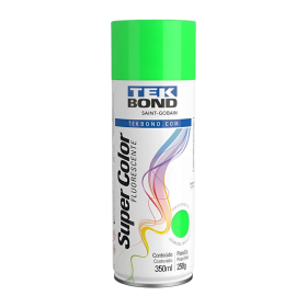 Tinta Spray Uso Geral Fluorescente Verde 350ml Tekbond