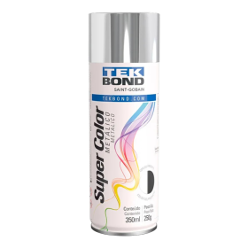 Tinta Spray Uso Geral Metálico Cromado 350ml Tekbond