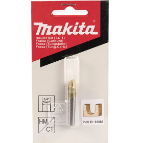 Fresa haste 1/4" Canal Redondo 3/16"-4,76mm - Makita D-01688