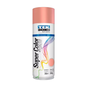 Tinta Spray Uso Geral Metálico Rose Gold 350ml Tekbond