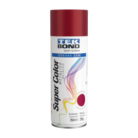 Tinta Spray Uso Geral Metálico Vermelho 350ml Tekbond