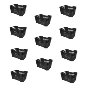 Kit 11 Caixas Plastica Multiuso Empilhavel 50 litros 30Kg