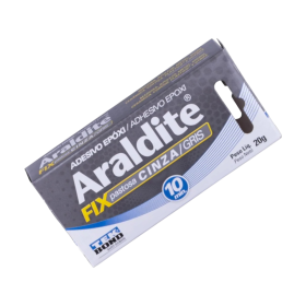 Cola Adesivo Epóxi Araldite Fix Cinza 20g Tekbond