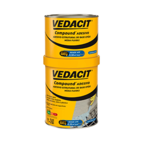 Adesivo Estrutural Epoxi Bi-Componente COMPOUND 1kg Vedacit