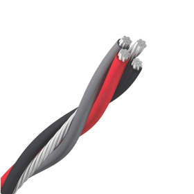 Cabo Elétrico Alumínio Multiplexado Quadruplex 16mm 25mt