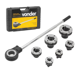 Jogo Tarraxa Manual Tubo Ferro 1/2" a 2"Pol. BSP Vonder