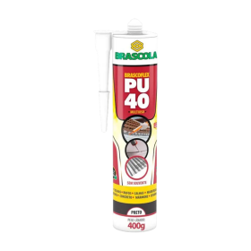 Adesivo Selante Tubo PU40 Preto Multiuso Pro 400g Brascola