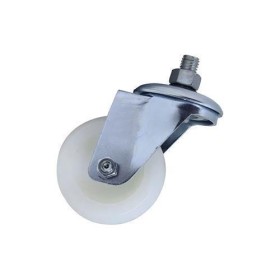 Rodízio branco parafuso giratório sem freio 3" GRR 312 NNKC