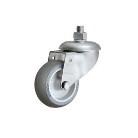 Rodízio cinza parafuso giratório sem freio 6" GRR 612 BPKC