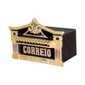 Caixa de correio em ferro com suporte Mineira