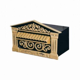 Caixa de correio em ferro com suporte Romana