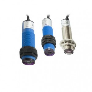 Sensor fotoelétrico cilíndrico 18 mm PNP NA+NF E18-3A10PC