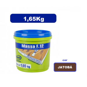 Massa Madeira Rejunte Reparo F12 1,6kg 1/4 JATOBÁ Viapol