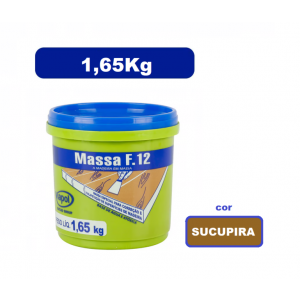 Massa Madeira Rejunte Reparo F12 1,6kg 1/4 SUCUPIRA Viapol