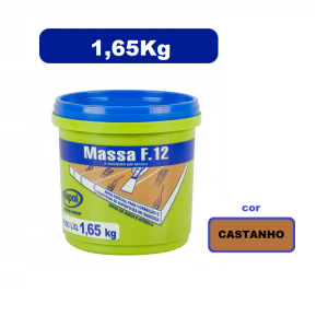 Massa Madeira Rejunte Reparo F12 1,6kg 1/4 CASTANHO Viapol