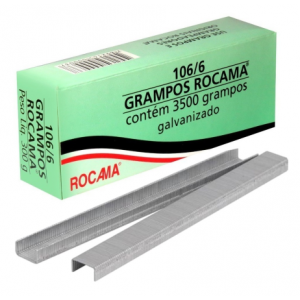 Grampo Grampeador Manual C/3500 Rocama 106/6