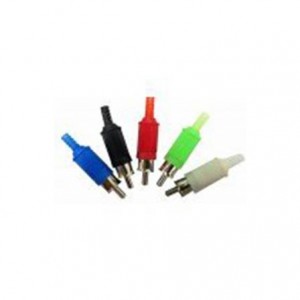 Plug de PVC RCA verde 12.107 - Importado