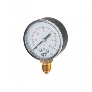 Manômetro para ar comprimido e água vertical 240PSI/16BAR