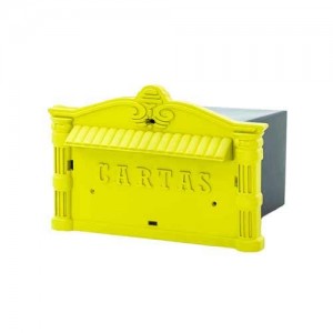 Caixa de correio em PVC 15 x 20 amarela