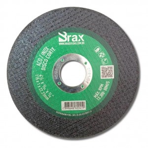 Disco Corte Inox 115x1,0x22,23 mm 4.1/2x3/64x7/8 Brax