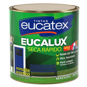 Tinta Esmalte Branco Fosco Eucalux Premium 0,9L Eucatex