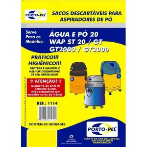 Saco Aspirador Pó Electrolux Bocal 6,5cm Antigo A20/GT3000
