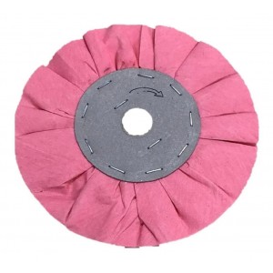 Rebolo Disco Pano Ventilado Polimento 150mm Rosa Desbaste