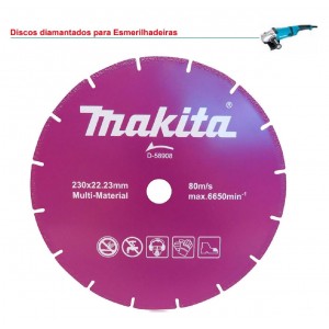 Disco Corte Multimaterial Esmerilhadeira 230mm Makita D58908