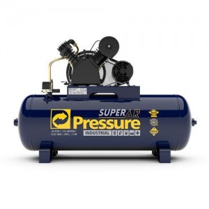 Compressor de Ar 20pes 200lts 5cv Trif Pressure Super 20/200v