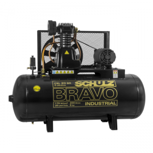 Compressor de Ar 20pes 200lt 5cv Trif Schulz Bravo Csl20/200