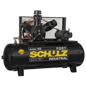 Compressor de Ar 40pes 425lts 10cv Trif Schulz Fort Msw40425