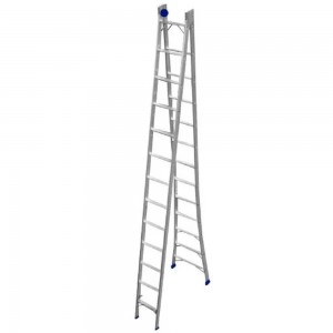 Escada Extensiva Aluminio 4em1 7,45mt 2x13 Degraus Real EX13